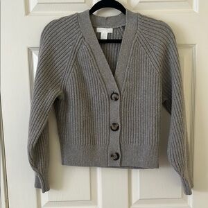 H&M wool blend cardigan with a slightly cropped fit